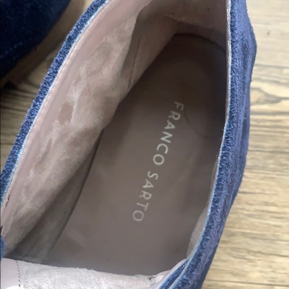 Franco Sarto Blue leather suede shoes - Picture 7 of 8